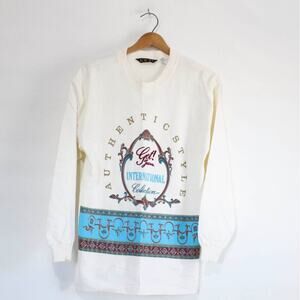 Vintage Get Jeans International Collection Long Sleeve T Shirt Small